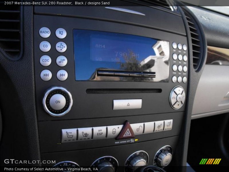 Black / designo Sand 2007 Mercedes-Benz SLK 280 Roadster
