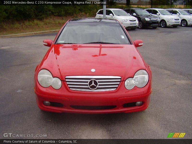 Magma Red / Charcoal 2002 Mercedes-Benz C 230 Kompressor Coupe