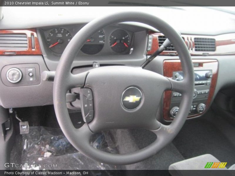 Summit White / Ebony 2010 Chevrolet Impala LS