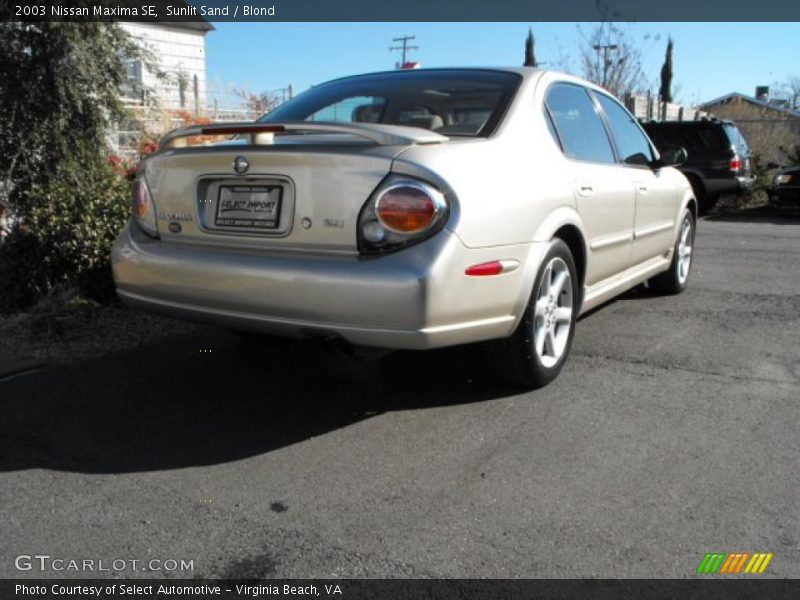 Sunlit Sand / Blond 2003 Nissan Maxima SE