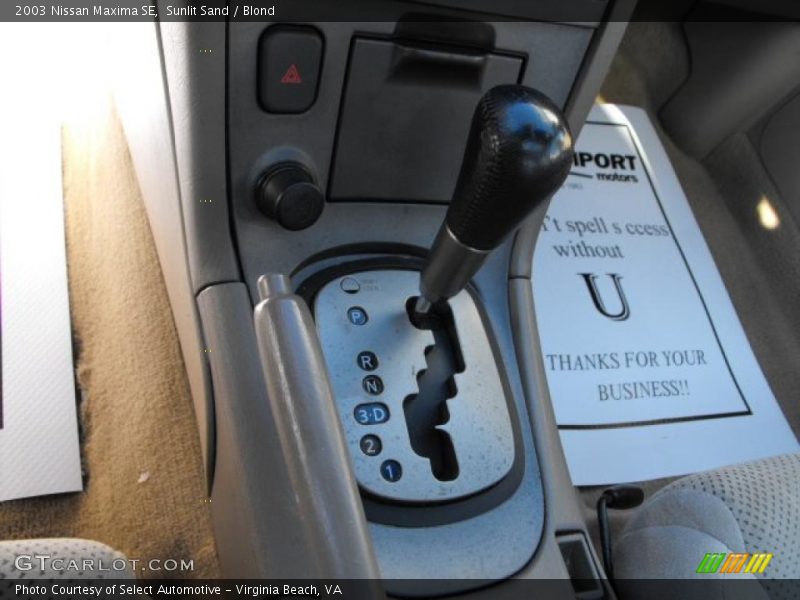 Sunlit Sand / Blond 2003 Nissan Maxima SE