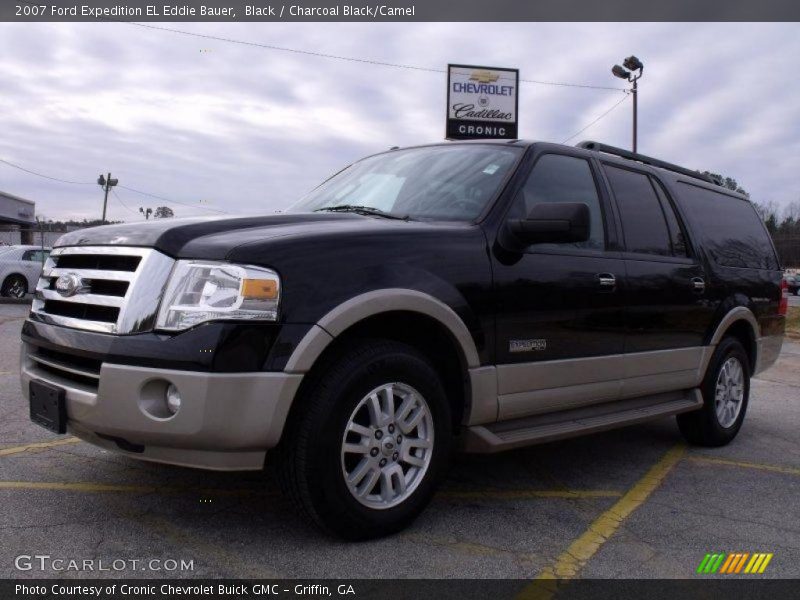Black / Charcoal Black/Camel 2007 Ford Expedition EL Eddie Bauer