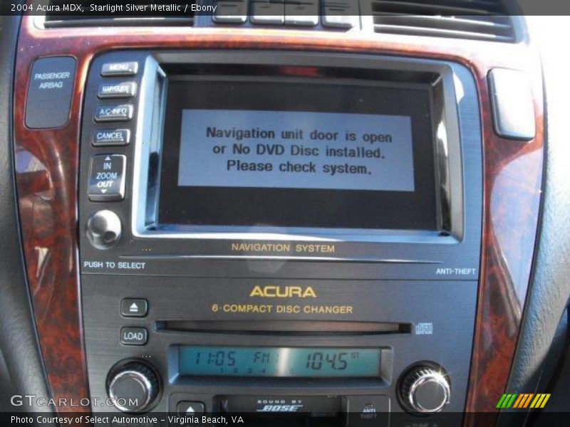 Starlight Silver Metallic / Ebony 2004 Acura MDX
