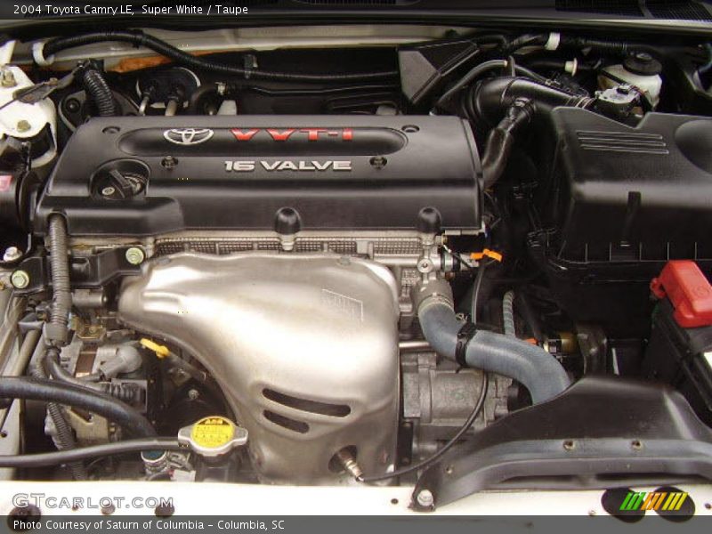 Super White / Taupe 2004 Toyota Camry LE