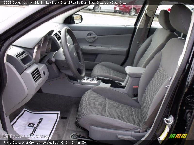 Brilliant Black Crystal Pearl / Dark Slate Gray/Light Slate Gray 2008 Dodge Avenger SE
