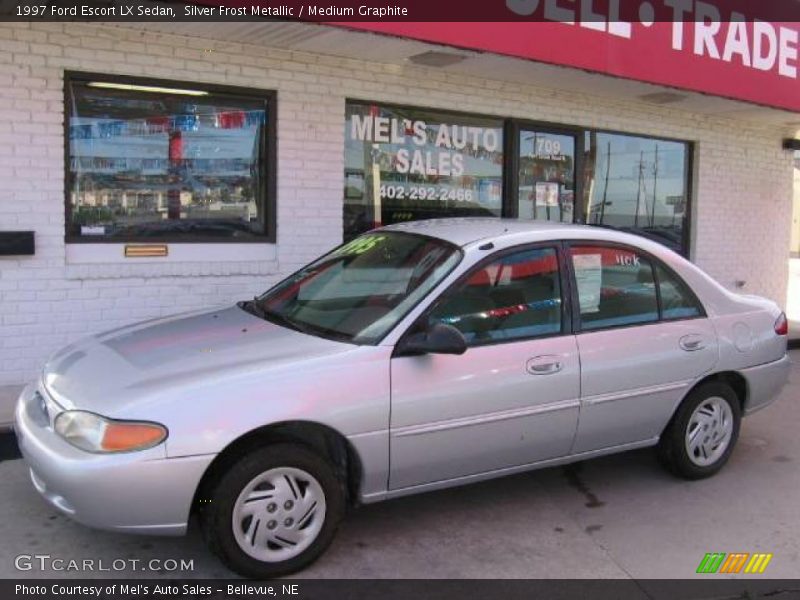 Silver Frost Metallic / Medium Graphite 1997 Ford Escort LX Sedan