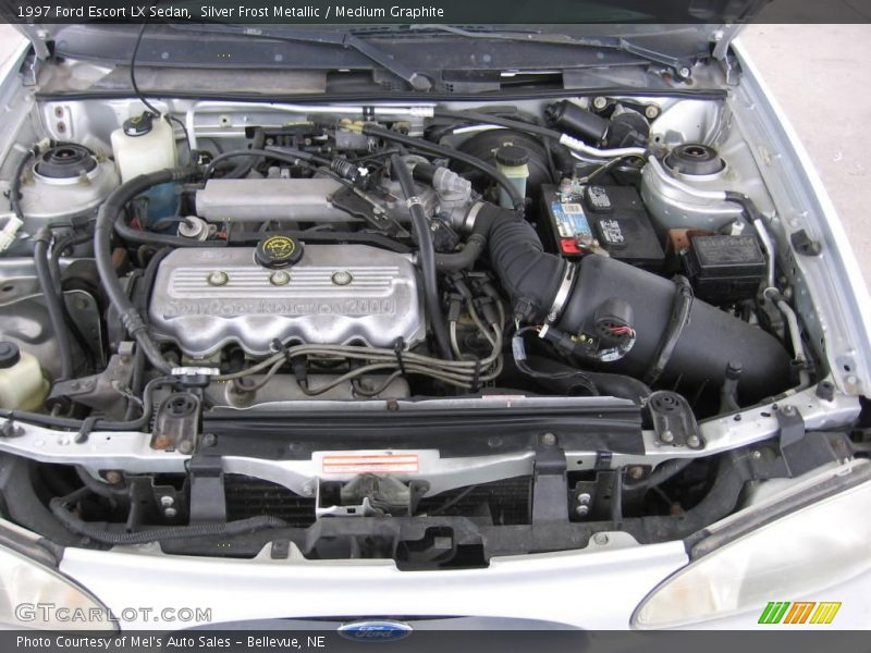Silver Frost Metallic / Medium Graphite 1997 Ford Escort LX Sedan