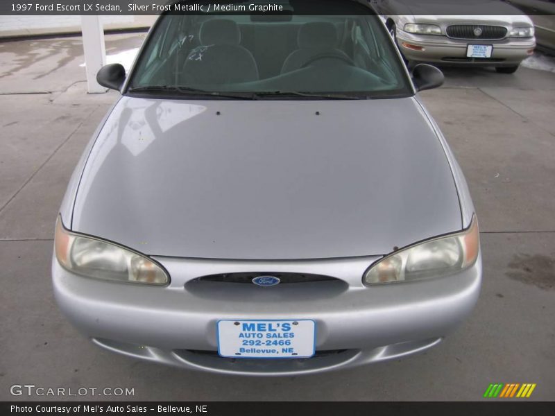 Silver Frost Metallic / Medium Graphite 1997 Ford Escort LX Sedan