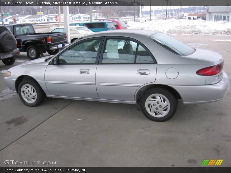 Silver Frost Metallic / Medium Graphite 1997 Ford Escort LX Sedan