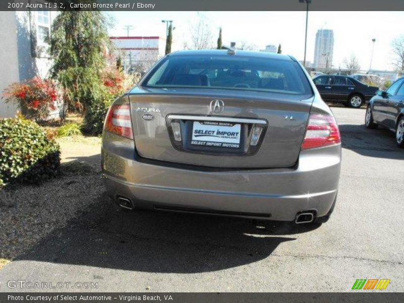 Carbon Bronze Pearl / Ebony 2007 Acura TL 3.2