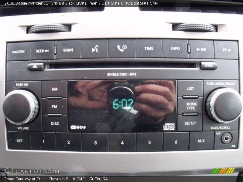Brilliant Black Crystal Pearl / Dark Slate Gray/Light Slate Gray 2008 Dodge Avenger SE