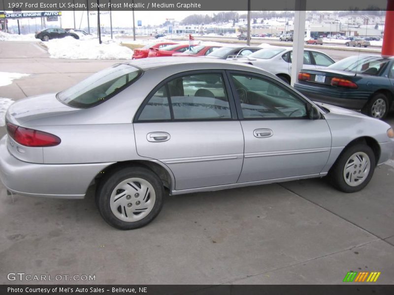 Silver Frost Metallic / Medium Graphite 1997 Ford Escort LX Sedan