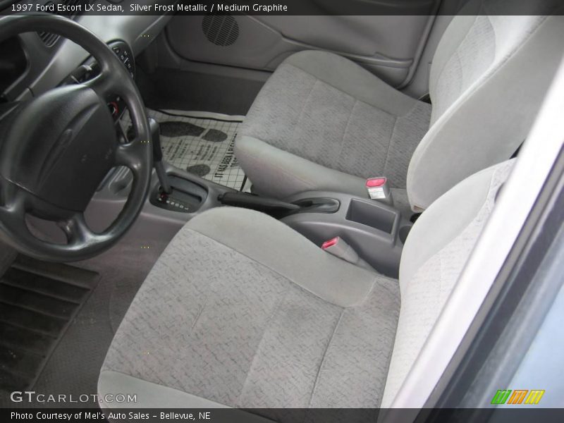 Silver Frost Metallic / Medium Graphite 1997 Ford Escort LX Sedan