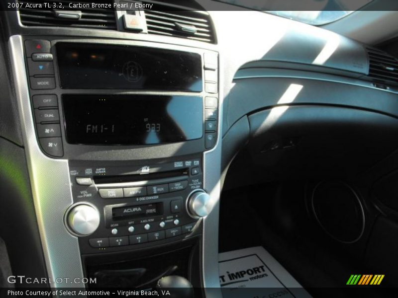 Carbon Bronze Pearl / Ebony 2007 Acura TL 3.2