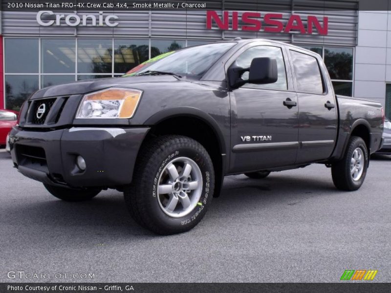 Smoke Metallic / Charcoal 2010 Nissan Titan PRO-4X Crew Cab 4x4