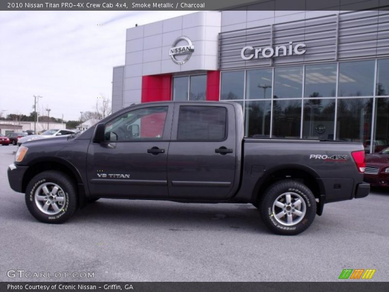 Smoke Metallic / Charcoal 2010 Nissan Titan PRO-4X Crew Cab 4x4