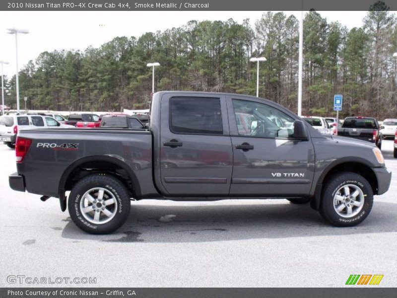 Smoke Metallic / Charcoal 2010 Nissan Titan PRO-4X Crew Cab 4x4