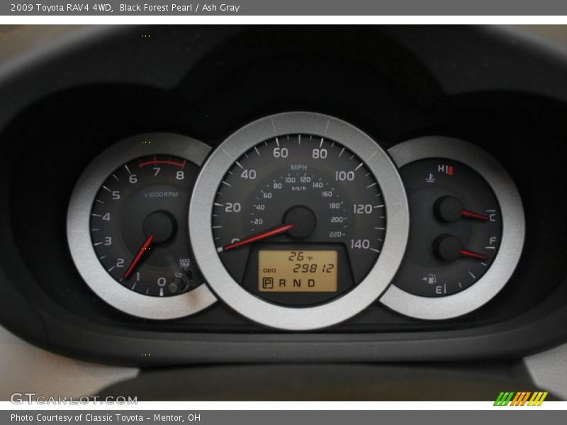 Black Forest Pearl / Ash Gray 2009 Toyota RAV4 4WD