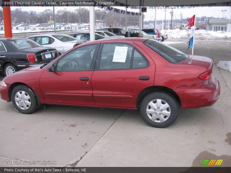 Cayenne Red Metallic / Graphite 2000 Chevrolet Cavalier Sedan
