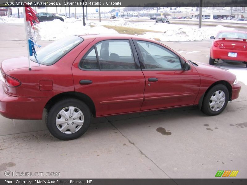 Cayenne Red Metallic / Graphite 2000 Chevrolet Cavalier Sedan
