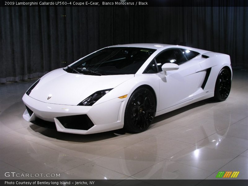 Bianco Monocerus / Black 2009 Lamborghini Gallardo LP560-4 Coupe E-Gear