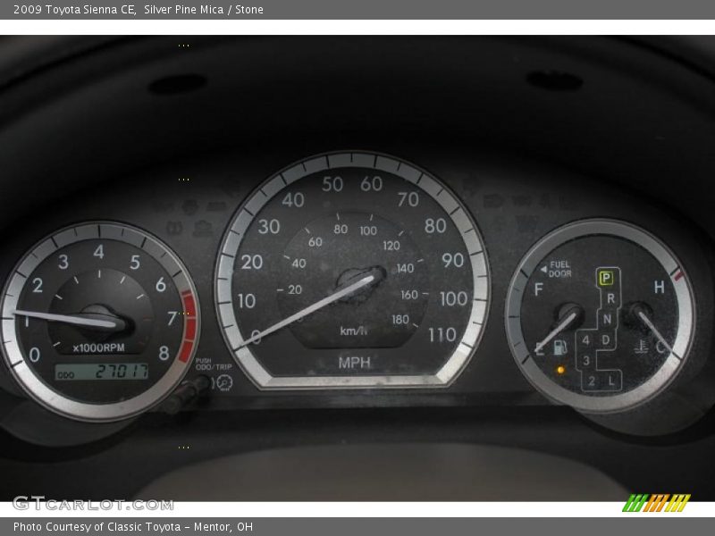 Silver Pine Mica / Stone 2009 Toyota Sienna CE