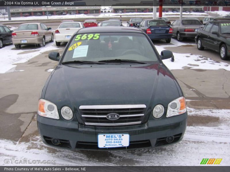 Olive Green / Beige 2004 Kia Optima LX