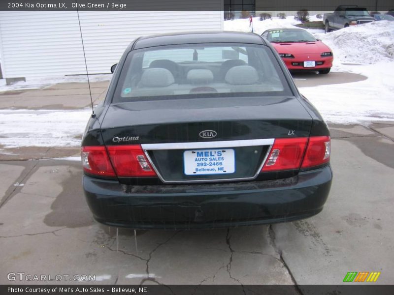 Olive Green / Beige 2004 Kia Optima LX