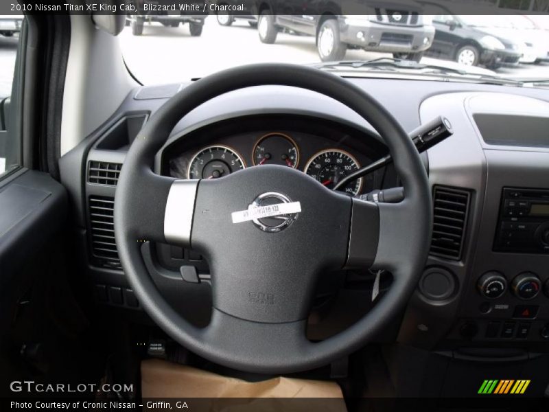 Blizzard White / Charcoal 2010 Nissan Titan XE King Cab