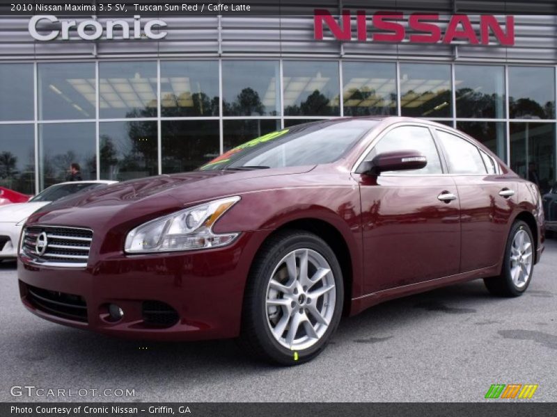 Tuscan Sun Red / Caffe Latte 2010 Nissan Maxima 3.5 SV