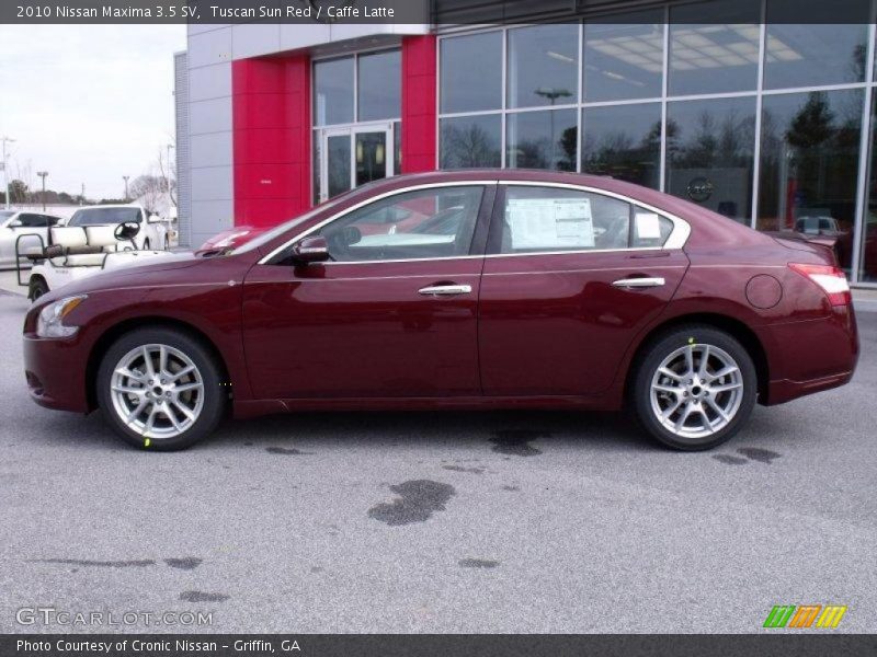 Tuscan Sun Red / Caffe Latte 2010 Nissan Maxima 3.5 SV