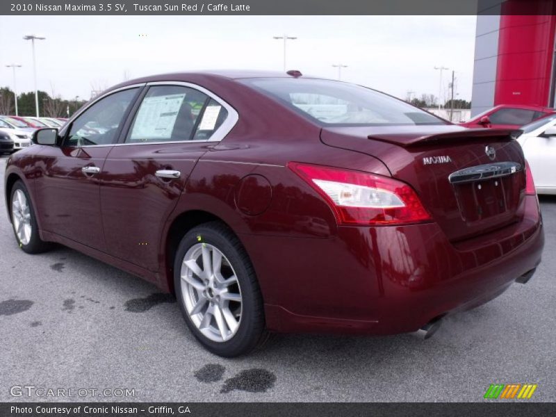 Tuscan Sun Red / Caffe Latte 2010 Nissan Maxima 3.5 SV