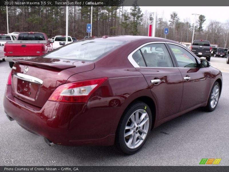 Tuscan Sun Red / Caffe Latte 2010 Nissan Maxima 3.5 SV