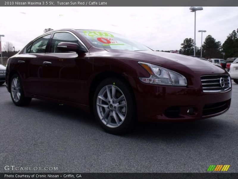 Tuscan Sun Red / Caffe Latte 2010 Nissan Maxima 3.5 SV