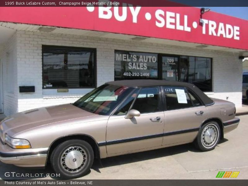 Champagne Beige Metallic / Beige 1995 Buick LeSabre Custom