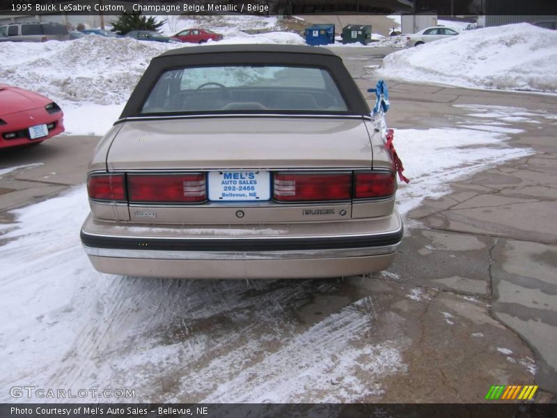 Champagne Beige Metallic / Beige 1995 Buick LeSabre Custom