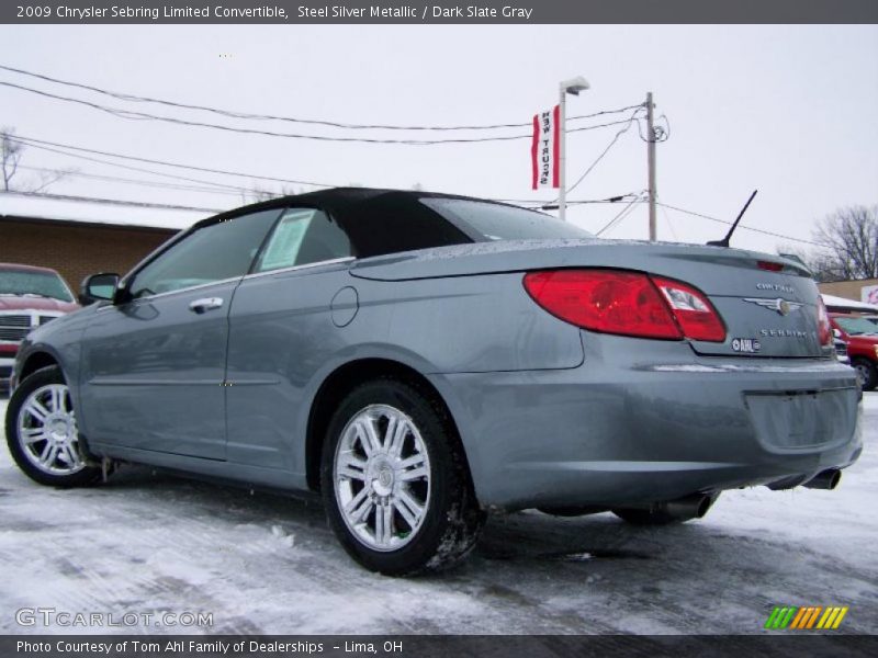 Steel Silver Metallic / Dark Slate Gray 2009 Chrysler Sebring Limited Convertible