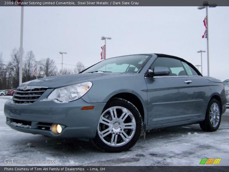 Steel Silver Metallic / Dark Slate Gray 2009 Chrysler Sebring Limited Convertible