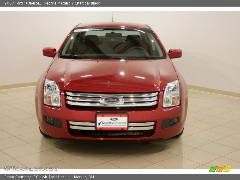Redfire Metallic / Charcoal Black 2007 Ford Fusion SE