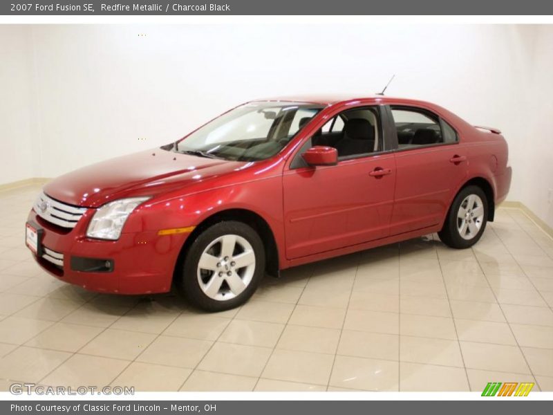 Redfire Metallic / Charcoal Black 2007 Ford Fusion SE