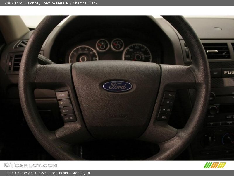 Redfire Metallic / Charcoal Black 2007 Ford Fusion SE