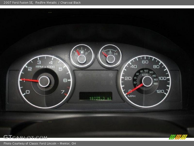 Redfire Metallic / Charcoal Black 2007 Ford Fusion SE