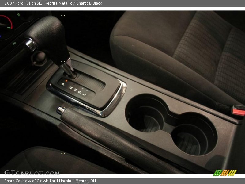 Redfire Metallic / Charcoal Black 2007 Ford Fusion SE