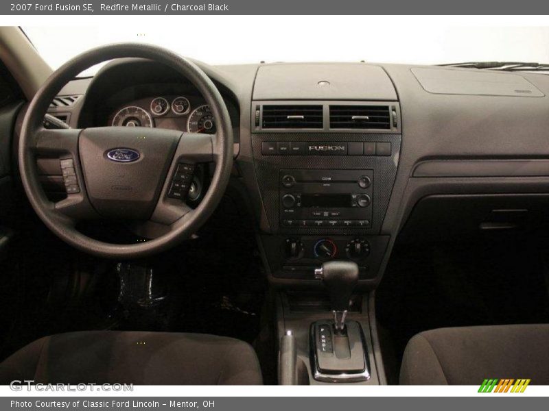Redfire Metallic / Charcoal Black 2007 Ford Fusion SE