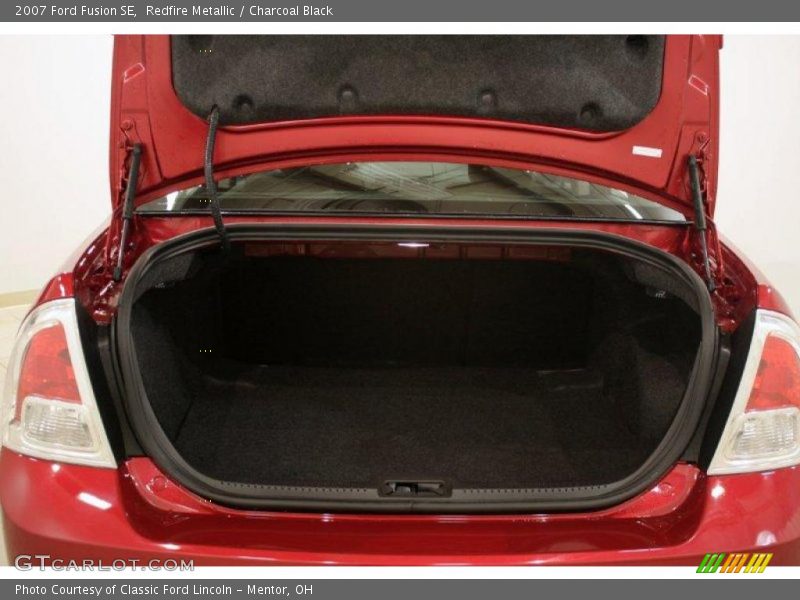 Redfire Metallic / Charcoal Black 2007 Ford Fusion SE