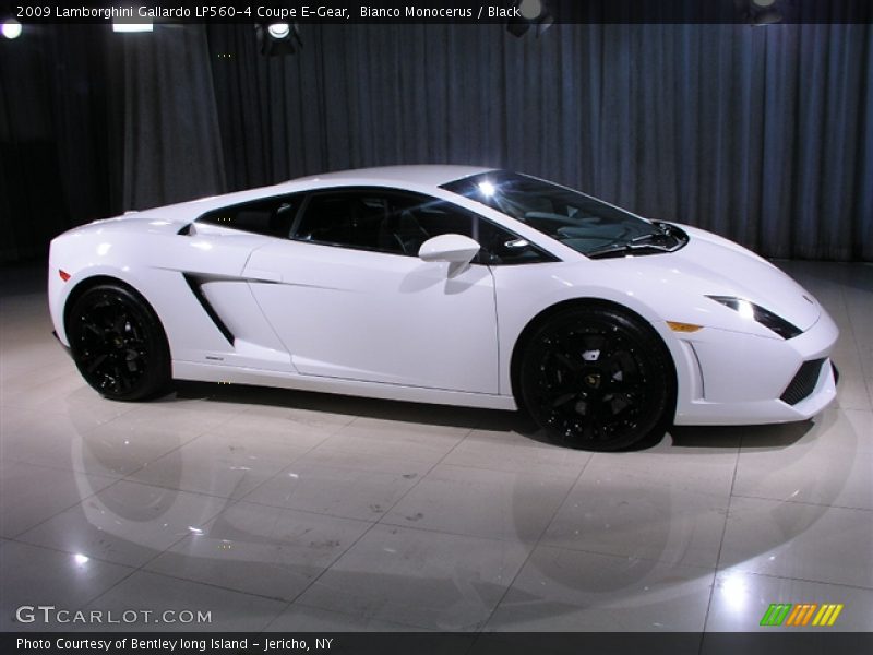 Bianco Monocerus / Black 2009 Lamborghini Gallardo LP560-4 Coupe E-Gear