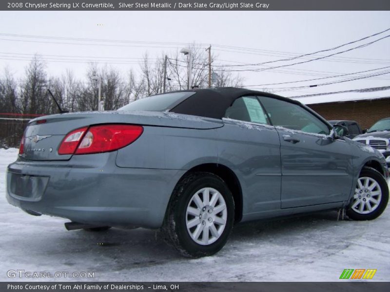 Silver Steel Metallic / Dark Slate Gray/Light Slate Gray 2008 Chrysler Sebring LX Convertible