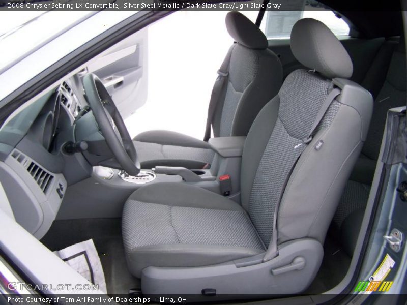 Silver Steel Metallic / Dark Slate Gray/Light Slate Gray 2008 Chrysler Sebring LX Convertible