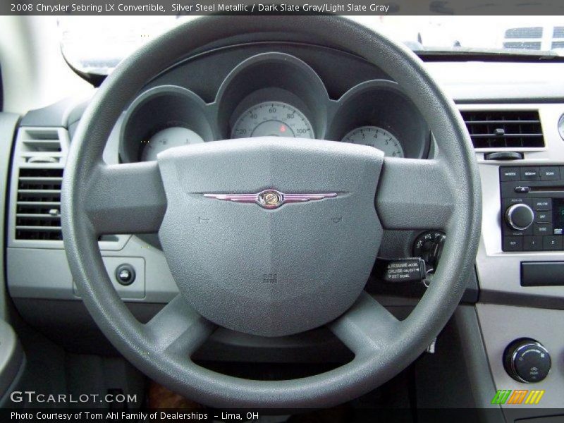 Silver Steel Metallic / Dark Slate Gray/Light Slate Gray 2008 Chrysler Sebring LX Convertible