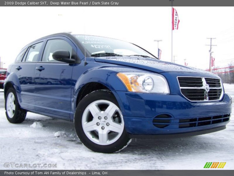 Deep Water Blue Pearl / Dark Slate Gray 2009 Dodge Caliber SXT